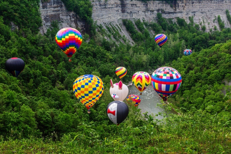 Balloon Rides over Letchworth State Park and Western NY